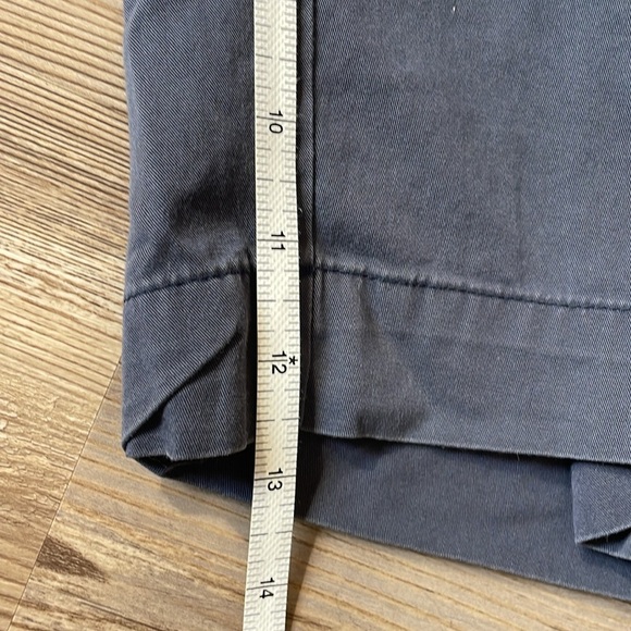 VINCE Side buckle Bermuda Short Flat Front Stretch cotton Cobalt blue Women’s 4 - Picture 11 of 12